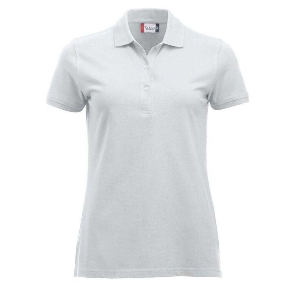 Clique Womens/Ladies Marion Polo Shirt / White